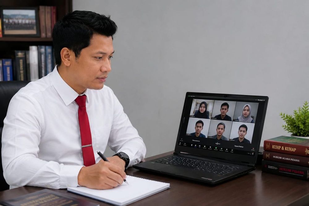 DR. HM. Asrori, SH., MH. berbagi ilmu Hukum Acara Pidana dalam sesi pelatihan