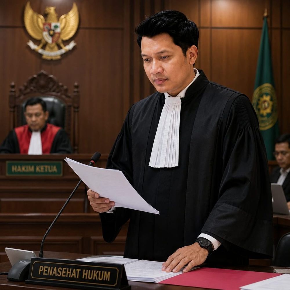 Dokumentasi pendampingan sidang pengadilan oleh Kantor Hukum Advokat Asrori